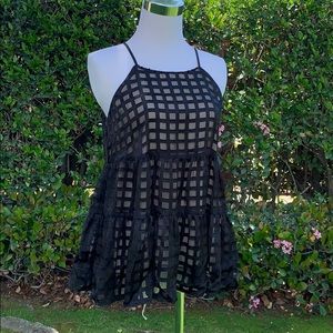 Anthro HD in Paris Windowpane swing tank top